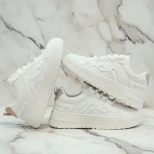 아트박스/신상오픈런 여성 심플라인 일상 키높이 캐주얼 운동화