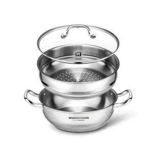 바겐슈타이거 스텐 멀티 스팀팟 2단 찜기 찜냄비 찜솥 냄비 28cm