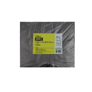 코멕스 손잡이 마트 비닐봉투 검정 6호 100매 27L