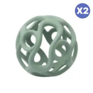 빌랑 유아 실리콘 치아발육기 이앓이 소프트민트 X2개