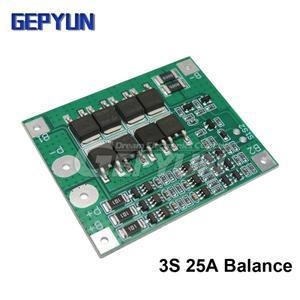 호환 3S 20A 25A 40A 60A 리튬 이온 배터리 18650 충전기 밸런스/드릴 모터 모듈용 PCB BMS 보호 보드