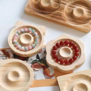 목재 비즈 디자인 보드 보석 목걸이 제작 트레이 공예품 보관함에 디스플레이 팔찌 실용적인