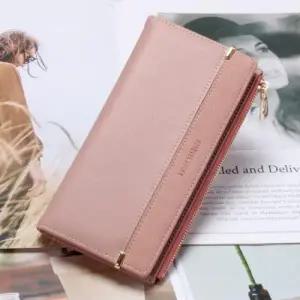 지퍼 심플 지갑 여성 장지갑 슬림 여학생 여자