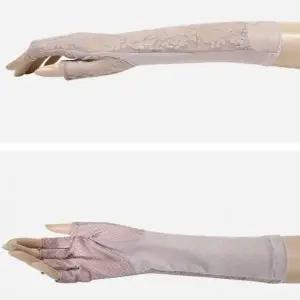 (옵션 FREE 임의배송1매)여성 반장갑 여성레이스반장갑 여성메쉬반장갑 여성햇빛차단레이스장갑 여성승마장