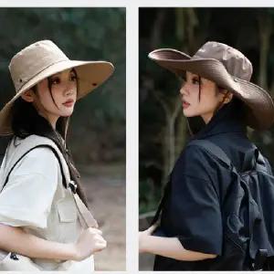 ( )챙 카키색 골프 자외선차단 야외 넓은 모자