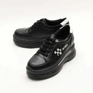 [하프클럽/다잇템]여성 키높이 합성 봄가을 두꺼운굽 레더 운동화