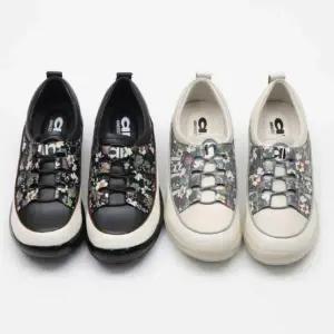 [하프클럽/다잇템]여성용 코지 일상 플로럴 캐쥬얼 패턴 운동화