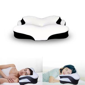 성인용 사이드 침목 베개 - 인체공학적 메모리 폼을 사용한 목 완화용 경추 베개, 수면용 지지 및 어깨 통증용 윤곽 침대