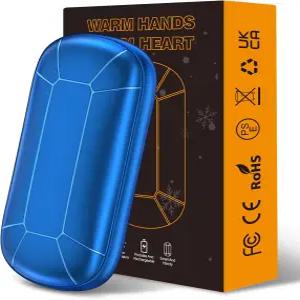 충전식 휴대용 전기 손난로 양면 난방 USB 포켓 히터 테라피로 레이노 사냥 골프 캠핑 여성 남성 선물에