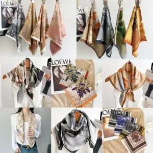 스카프 목 미니 루즈 여성 65x65 봄 간절기 고급 중년 목도리 여름스카프 여성 간절기 봄 미니