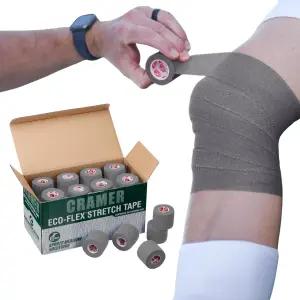 크레이머 에코플렉스 셀프 스틱 스트레치 테이프 응집 유연한 탄성 스포츠 운동 훈련 용품 이지 티어 부착