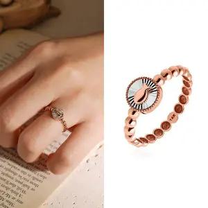 [골드앤] 14K 럭키 피쉬 반지 [써클]