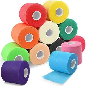 12개의 프리 랩 테이프 2.75인치 X 10.6인치 (360야드) 폼 언더 스포츠 스포츠용 헤어 발목 손과 무릎용