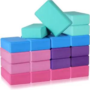 운동 필라테스 명상을 위한 호노슨 20피스 요가 블록 벌크 9 x6 x3 고밀도 EVA 폼 가벼운 미끄럼 방지 표면