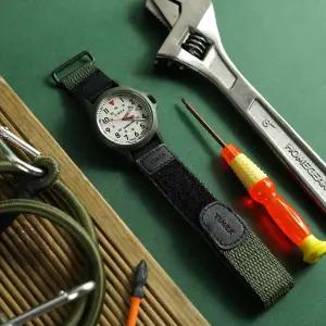 타이맥스 익스페디션 아카디아 40mm 밀리터리 카키 벨크로 필드워치 아웃도어 손목시계