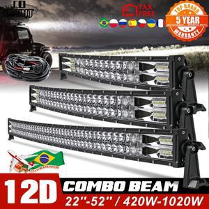 CO LIGHT 52인치 12V 24V 오프로드 LED 라이트 바 스팟 투광 콤보 빔 110000 자동차 4WD 트럭 SUV용 LM Led
