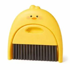 ( )병아리 책상 키보드 틈새청소 브러쉬 미니 청소 빗자루세트