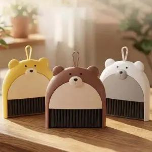 (옵션 베어미니빗자루세트-랜덤발송)쓰레받기 준미물 빗자루 신학기 책상 미니 청소세트