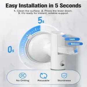 도자와 샤워 2팩용 바 노인 흡입용 헤비 듀티 핸들 탈착식 17.7인치 노드릴 욕실 안전 노인용 핸디캡