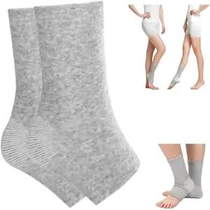 남성과 여성용 대나무 섬유 압축 양말 - 매우 부드럽고 통기성이 좋은 발목 발 소매 달리기 여행 업무 및