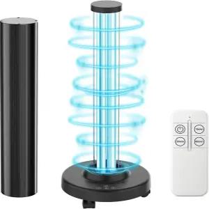 바퀴가 달린 SANSI 120W UVC 소독 카트 리모컨 및 3 타이머 설정이 가능한 휴대용 모바일 자외선 차단제