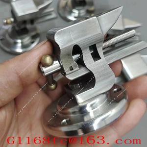 304 스테인레스 스틸 벤치 플라이어 앤빌 포함 1인치 조절식 데스크탑 클램프(회전식 베이스 DIY 수제 시계