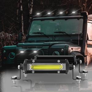 단일 행 흰색 반점 3 인치 9W led 작업 램프 바 빛 트럭 오프로드 픽업 Atv Utv에 대 한 4x4 라이트