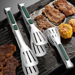 304 스테인리스 스틸 음식 집게 바베큐 고기 조리용 주방 야채 서빙 다용도 그릴 유틸리티 요리