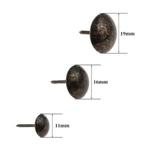 실내 장식 네일 와인 쥬얼리 나무 상자 선물 케이스 가구 소파 신발 압정 스터드 푸쉬핀 11mm 16mm 19mm 50 또는 20