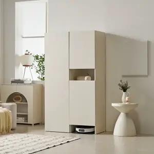 [인터데코]로봇청소기 충전과 수납 다용도 수납장 P0000CCQ