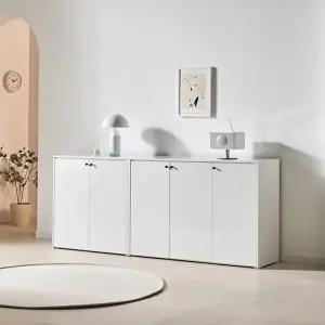 [인터데코]주방과 거실 정리를 위한 실용적 다용도 수납장 200cm P0000BVX