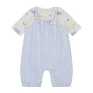 [압소바](강남점)(26년 S/S 출산,백일선물 ) 글로우 7부 우주복(티셔츠) //블루