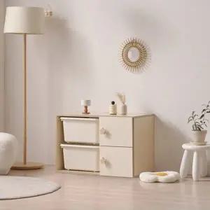 [인터데코]아이방,거실,침실 활용도 높은 바구니 수납장 80cm P0000CEY