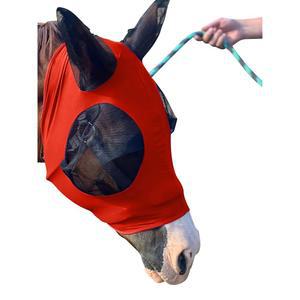 말 파리 마스크 - 눈과 귀를 말을 신축성 완벽한 커버 플라이 및 내구성 자외선 커버력을 갖춘 트레일을 있는 미니 차단 얼굴 목초지 말, 위한 주황색 조랑말,