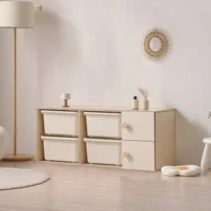 [인터데코]아이방,거실,침실 활용도 높은 바구니 수납장 120cm P0000CEZ