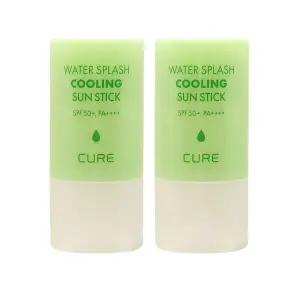 김정문알로에 큐어 워터 스플래쉬 쿨링 선스틱 23g + 23g