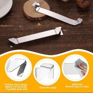 2PCS 철판 도구 홀더 스테인레스 스틸 바베큐 홀드 액세서리 주걱