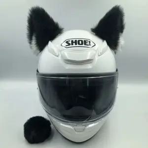 특이한 오토바이 스쿠터 쫑긋 고양이귀 헬멧 장식 하이바 악세사리 포인트 용품