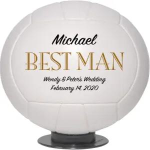 맞춤형 배구 결혼 선물 신랑 들러리 반지 소지자 기념품 ( 들러리)