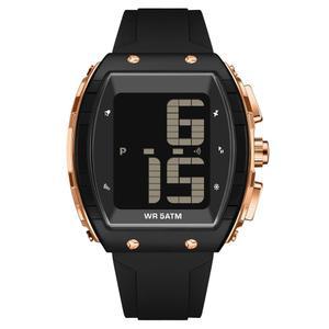 [미국배송] 노인용 디지털 시계 시간 알림 알람이 있는 대형 숫자 표시 읽기 쉬운 방수 손목시계 남성용 LED 다기능 전자 데일리 시계