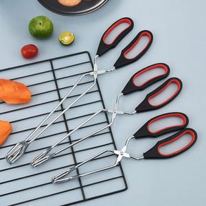 바베큐 도구 가위 집게 구운 액세서리 주방 음식 클립 손잡이 로스트 베이킹