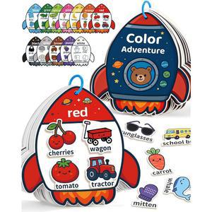 컬리나크래프트 몬테소리 운동 포함된 감각적 미세 3세 기술 장난감 학습 매칭 바쁜 조용한 색상 활동 분류 게임이 교육용