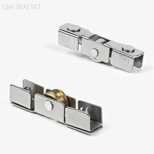 호환 10Pcs 알루미늄 합금 창 풀리 슬라이딩 도어 휠 유리 트랙 롤러 가구 하드웨어 액세서리