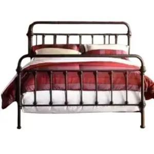 엔틱 철제 침대프레임 원룸 빈티지 감성 베드 펜션