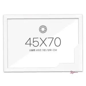 보석십자수액자 우드 45x70 화이트 슬림 고급형ghi184