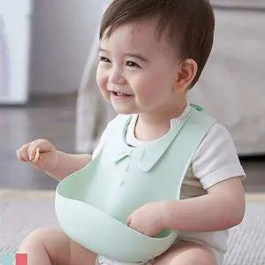 리본타이 실리콘 0-36개월 턱받이rst949