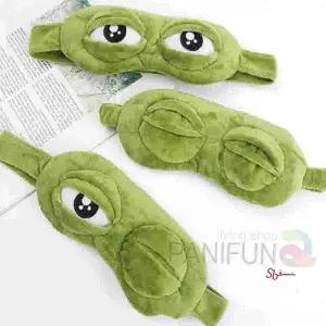 여행용 슬픈 휴대용 개구리 안대 디자인 편안한 휴대용기내용 마스크 부드러운 고급uvw635