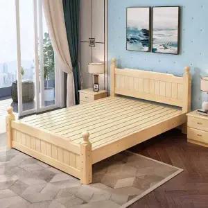 저상형 편백나무침대프레임 원목평상침대 슈퍼킹 침대깔판 통판형 부부침