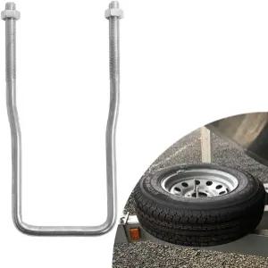 엘리트윌 스페어 타이어 캐리어 아연 도금 U-볼트 홀더 브래킷 측면 마운트 4개 또는 5개 러그용