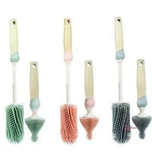 신생아 육아 브러쉬세트 젖병 실리콘 젖꼭지 세척솔cde688